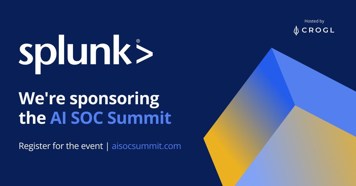 Sponsor announcement graphic reading We're sponsoring the AI SOC Summit
